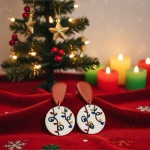 🌟Unique Christmas Dangle Earrings | Holiday Lights Jewelry